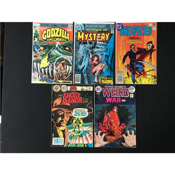 LOT OF 5 MIXED TITLE COMICS - DC AND MARVEL