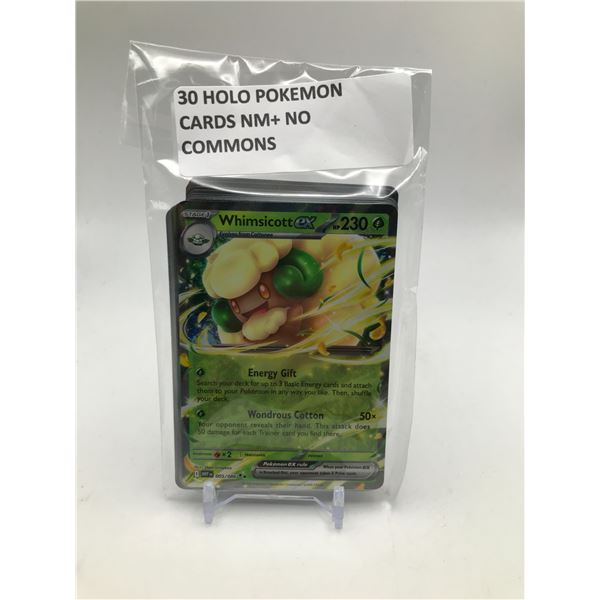 LOT OF 3O POKEMON TCG CARDS HOLOS ONLY NO COMMONS NM+
