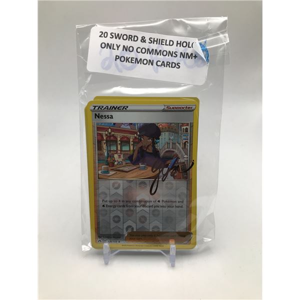 LOT OF 2O POKEMON TCG CARDS SWORD AND SHIELD HOLOS ONLY NO COMMONS NM+
