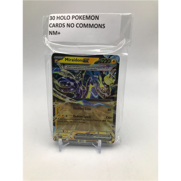 LOT OF 3O POKEMON TCG CARDS HOLOS ONLY NO COMMONS NM+