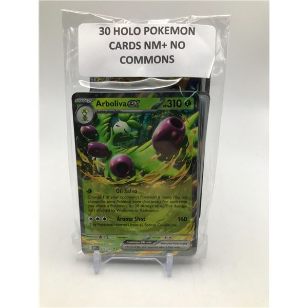 LOT OF 3O POKEMON TCG CARDS HOLOS ONLY NO COMMONS NM+