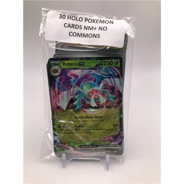 LOT OF 3O POKEMON TCG CARDS HOLOS ONLY NO COMMONS NM+