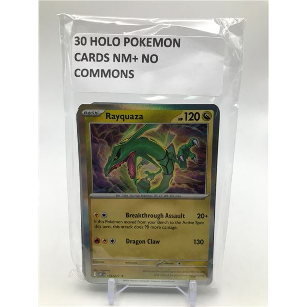 LOT OF 3O POKEMON TCG CARDS HOLOS ONLY NO COMMONS NM+
