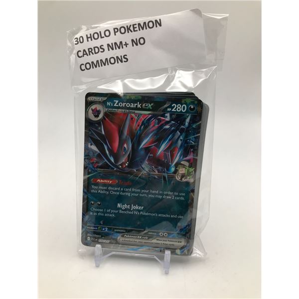 LOT OF 3O POKEMON TCG CARDS HOLOS ONLY NO COMMONS NM+