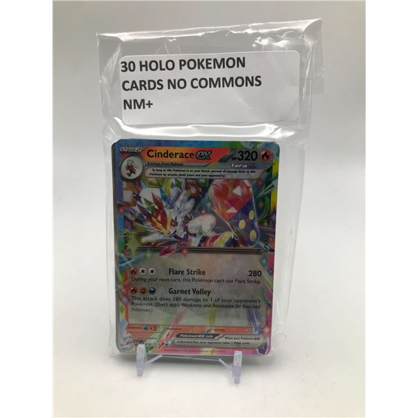 LOT OF 3O POKEMON TCG CARDS HOLOS ONLY NO COMMONS NM+
