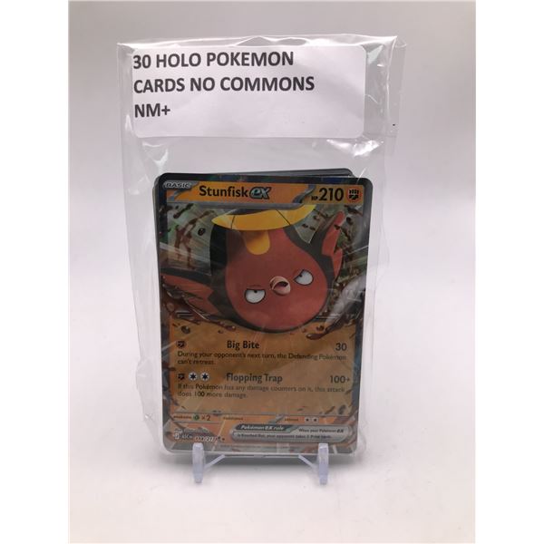 LOT OF 3O POKEMON TCG CARDS HOLOS ONLY NO COMMONS NM+