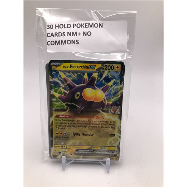 LOT OF 3O POKEMON TCG CARDS HOLOS ONLY NO COMMONS NM+