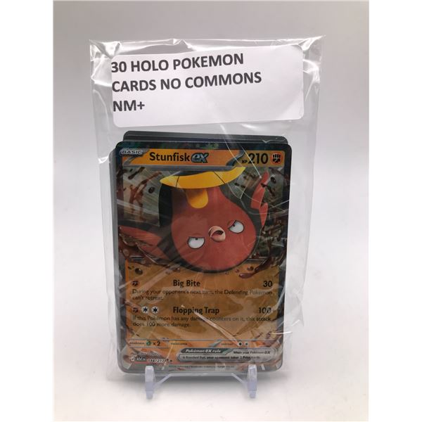 LOT OF 3O POKEMON TCG CARDS HOLOS ONLY NO COMMONS NM+