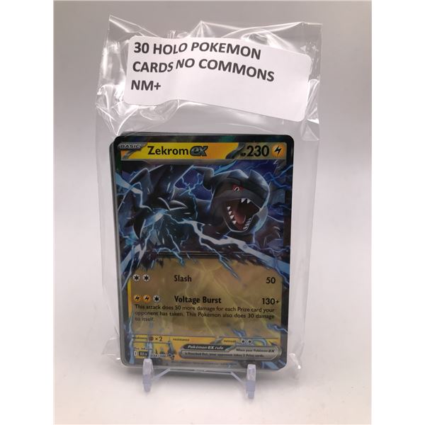 LOT OF 3O POKEMON TCG CARDS HOLOS ONLY NO COMMONS NM+