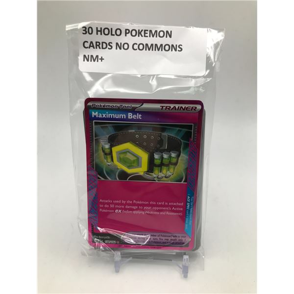 LOT OF 3O POKEMON TCG CARDS HOLOS ONLY NO COMMONS NM+