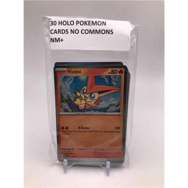 LOT OF 3O POKEMON TCG CARDS HOLOS ONLY NO COMMONS NM+