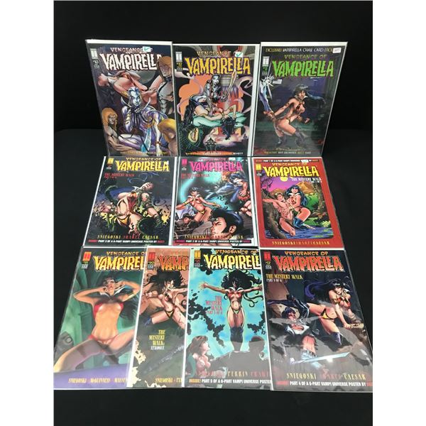 LOT OF 10 VENGEANCE OF VAMPIRELLA COMICS -