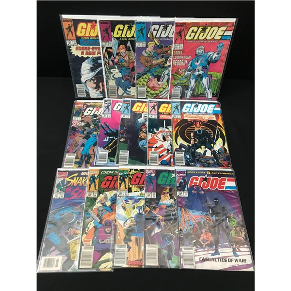 LOT OF 14 COMICS FEATURING G.I JOE - MARVEL COMICS