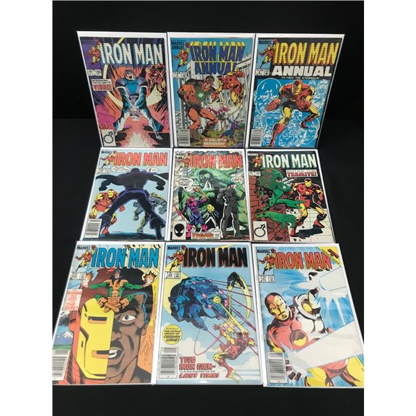 LOT OF 9 COMICS FEATURING IRON MAN - MARVEL COMICS