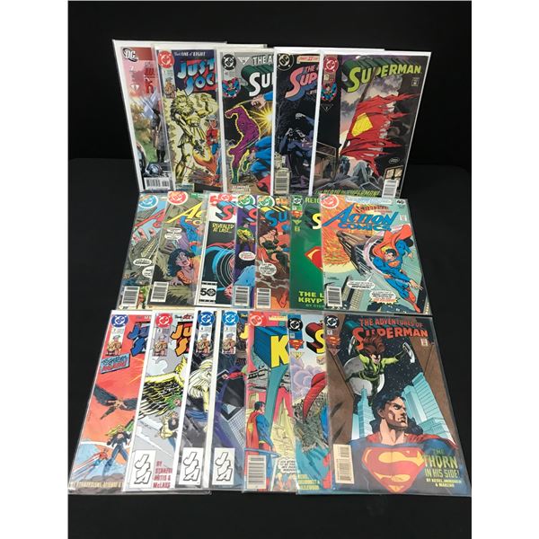 LOT OF DC COMICS INCLUDING SUPERMAN AND JUSTICE LEAGUE