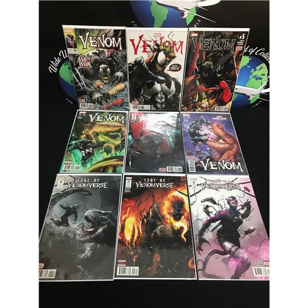 LOT OF 9 COMICS FEATURING VENOM - MARVEL COMICS