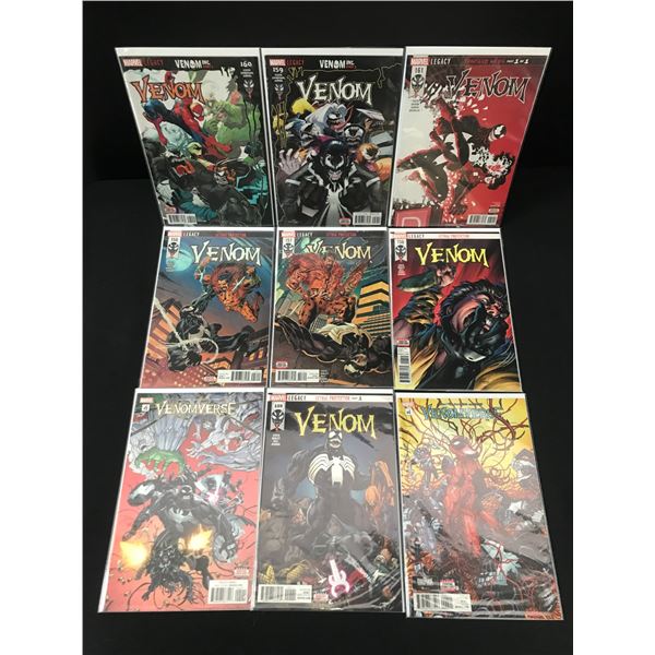 LOT OF 9 COMICS FEATURING VENOM - MARVEL COMICS