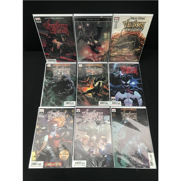 LOT OF 9 COMICS FEATURING VENOM - MARVEL COMICS