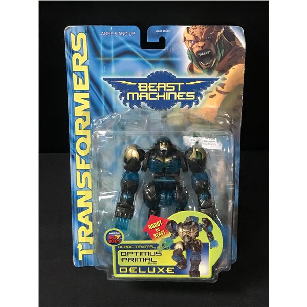 VINTAGE TRANSFORMERS BEAST MACHINES OPTIMUS PRIMAL DELUXE SEALED IN PACKAGE