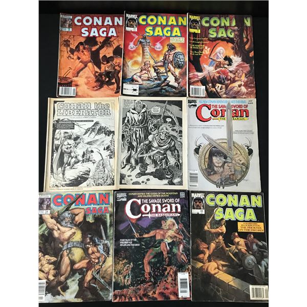 VINTAGE CONAN COMIC BOOK LOT