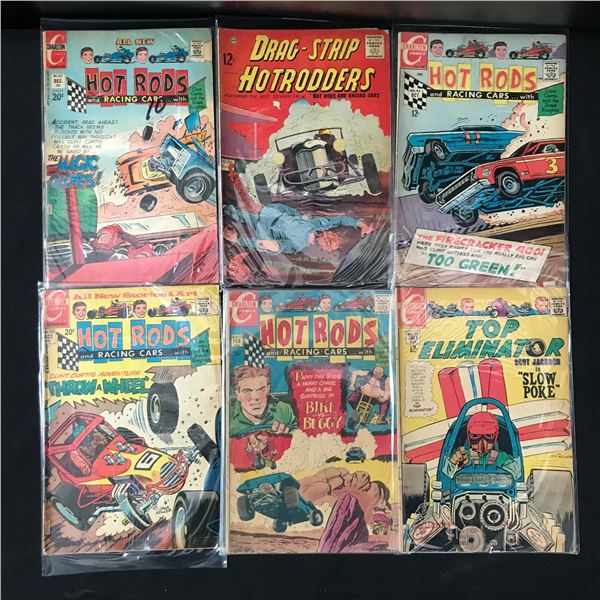 CHARLTON COMICS SILVER AGE RACING COMIC BOOK LOT