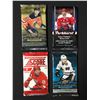Image 1 : LOT OF 4 SEALED NHL HOCKEY CARD PACKS (VARIOUS YEARS)