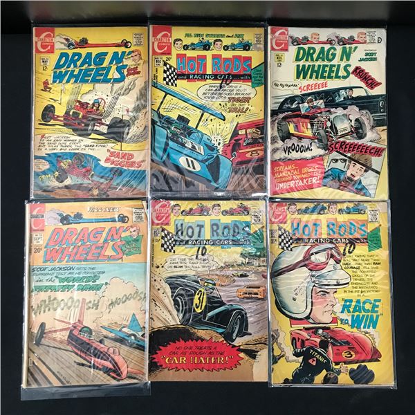 CHARLTON COMICS SILVER AGE RACING COMIC BOOK LOT