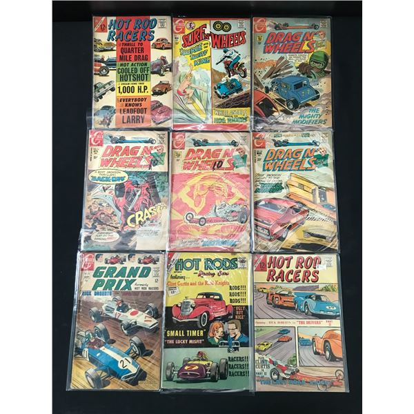 CHARLTON COMICS SILVER AGE RACING COMIC BOOK LOT