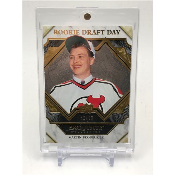 2019-20 UPPER DECK EXQUISITE ROOKIE DRAFT DAY MARTIN BRODEUR 72/99