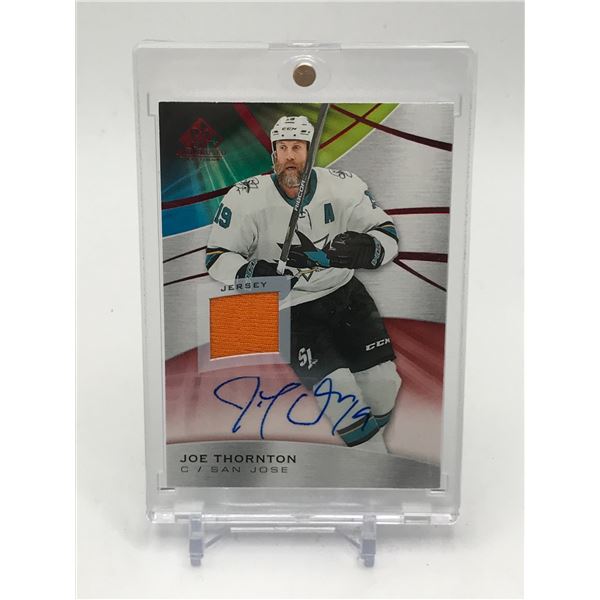 2019-20 UPPER DECK SP GAME USED JOE THORTON PATCH AUTO