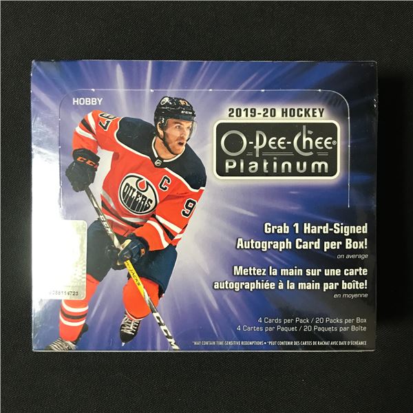 SEALED 2019-20 O PEE CHEE PLATINUM HOBBY BOX