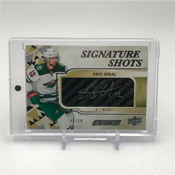 2019-20 UPPER DECK ENGRAINED ERIC STAAL SIGNATURE SHOTS 45/50