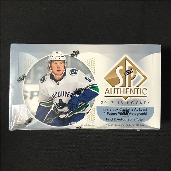 SEALED 2017-18 UPPER DECK SP AUTHENTIC HOBBY BOX