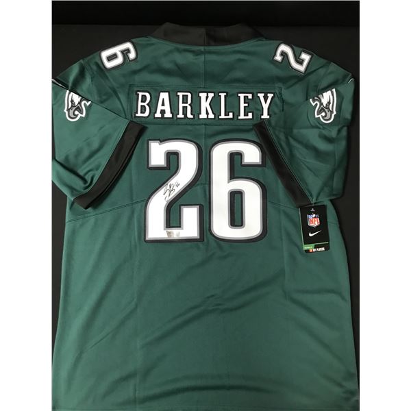 SAQUAN BARKLEY SIGNED PHILADELPHIA EAGLES CUSTOM FOOTBALL JERSEY (ACE COA)