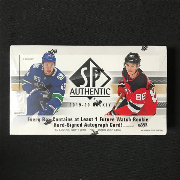 SEALED 2019-20 UPPER DECK SP AUTHENTIC HOBBY BOX