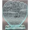 Image 1 : ICHIRO SUZUKI SIGNED 2001 SEATTLE MAINERS ACRYLIC AWARD (ICHIRO COA)