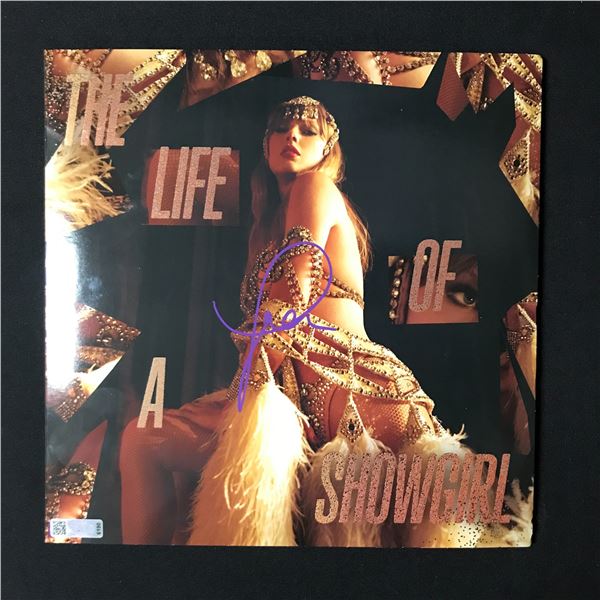 TAYLOR SWIFT SIGNED LIFE OF A SHOWGIRL VINYLR RECORD (CELEBRITY COA)