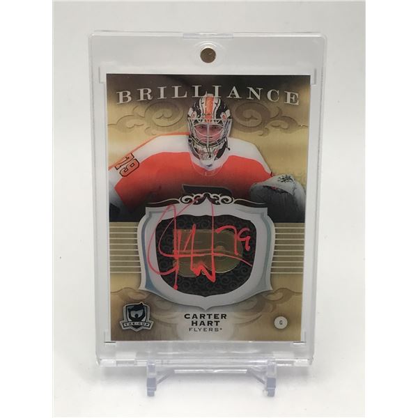 2018-19 UPPER DECK THE CUP CARTER HART SIGNED SHIELD