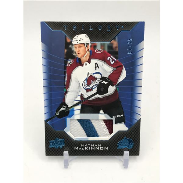 2020 UPPER DECK TRILOGY NATHAN MACKINNON PATCH 4/25