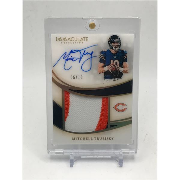 2019 PANINI IMMACULATE COLLECTION MITCHELL TRUBISKY PATCH AUTO 5/10