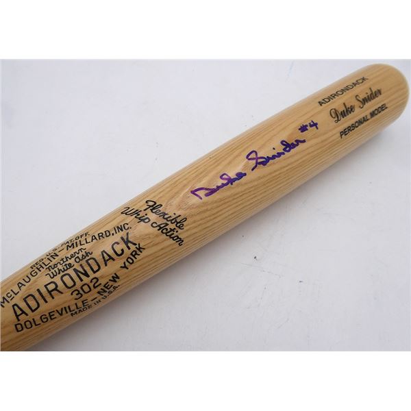 DUKE SNIDER SIGNED ADIRONDACK BASEBALL BAT (BECKETT COA)