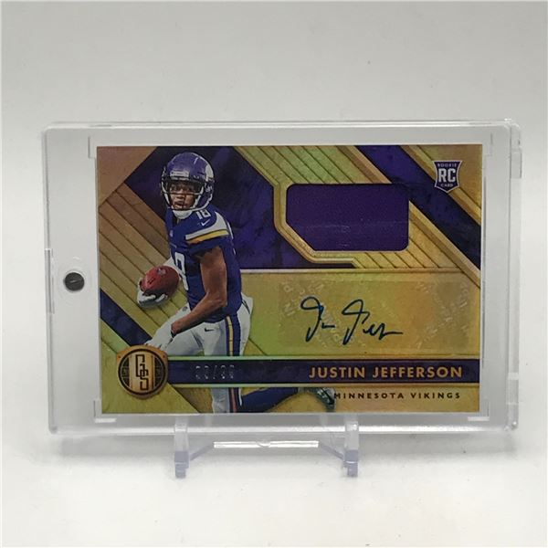 2020 PANINI GOLD STANDARD JUSTIN JEFFERSON ROOKIE PATCH AUTO 99/99