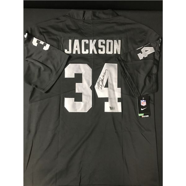 BO JACKSON SIGNED L.A RAIDERS CUSTOM FOOTBALL JERSEY (ACE COA)