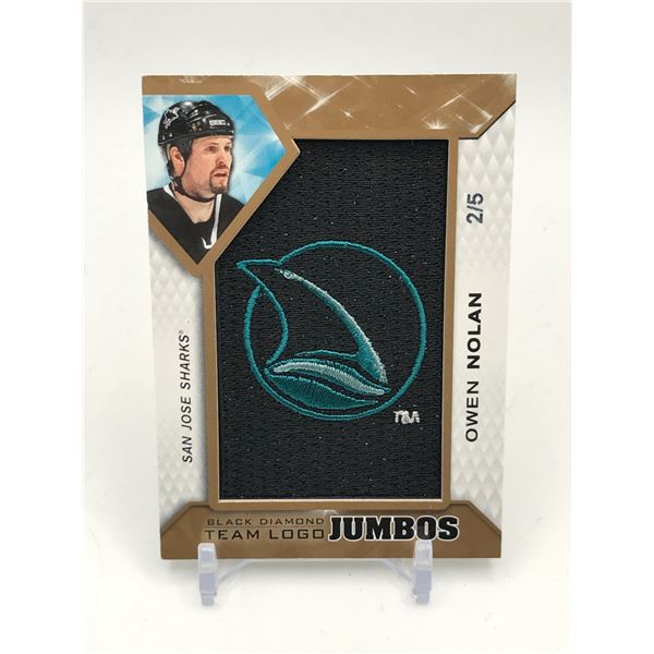 2019-20 UPPER DECK BLACK DIAMOND TEAM LOGO JUMBOS JOE THORTON 2/5