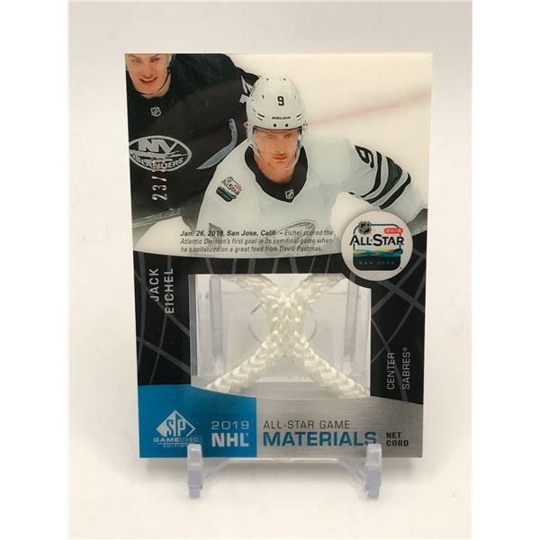 2019-20 UPPER DECK GAME USED JACK EICHEL MATERIALS 23/35