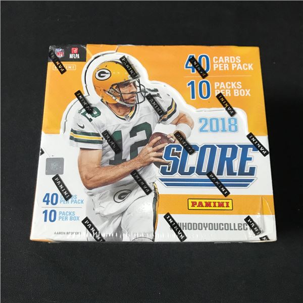 SEALED 2018 PANINI SCORE NFL TRADING CARDS BOX (JOSH ALLEN ROOKIE YEAR)