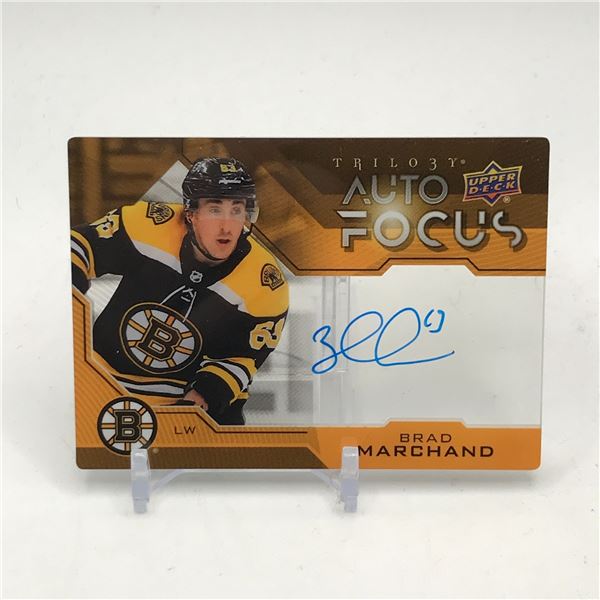 2019-20 UPPER DECK TRILOGY BRAD MARCHAND AUTO FOCUS AUTO