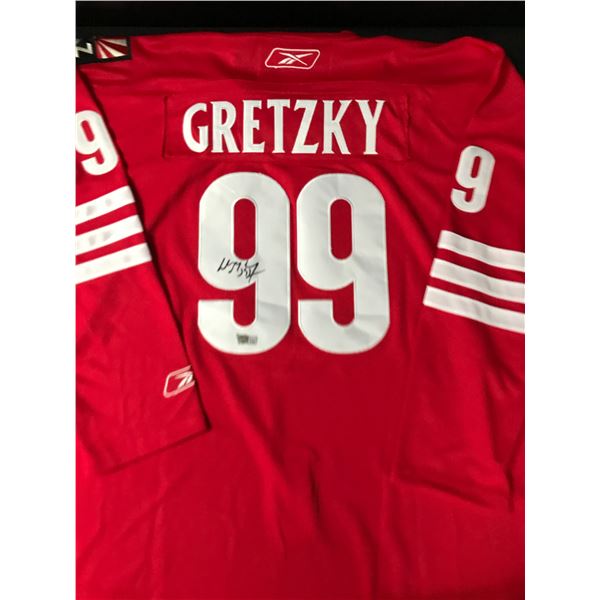 WAYNE GRETZKY SIGNED PHOENIX COYOTES CUSTOM HOCKEY JERSEY (ACE COA)