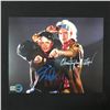 Image 1 : CHRISTOPHER LLOYD AND MICHAEL J FOX SIGNED 8 X 10 (WWOC COA)