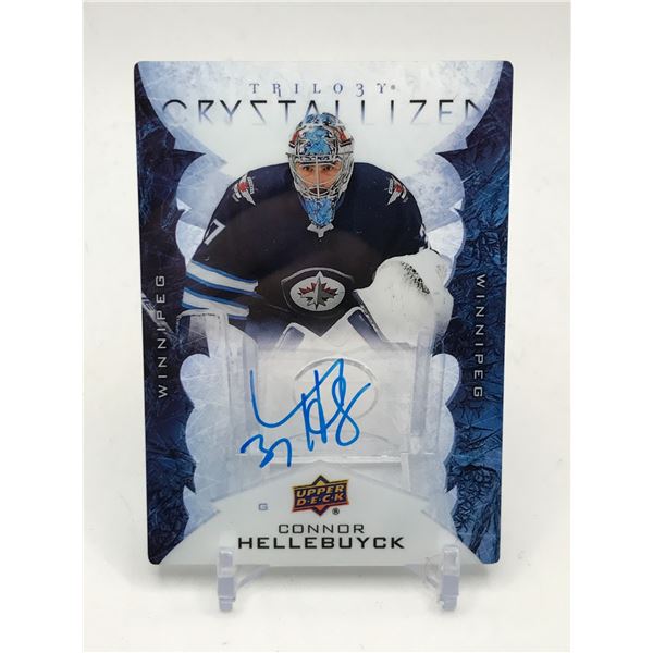 2019-20 UPPER DECK TRILOGY CONNER HELLEBUYCK CRYSTAL AUTO